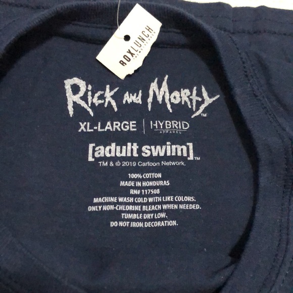 Rick and Morty Glootie Blue Short Sleeve Women’s Shirt Size XL - Picture 4 of 4